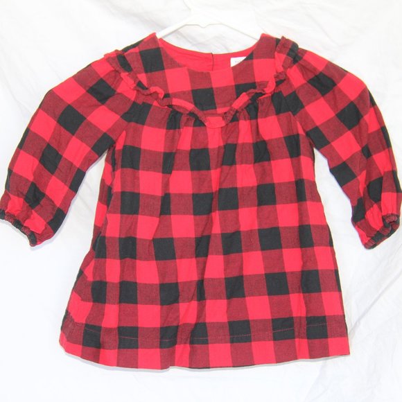 Baby Gap Buffalo Plaid Check 18-24 MO Dress